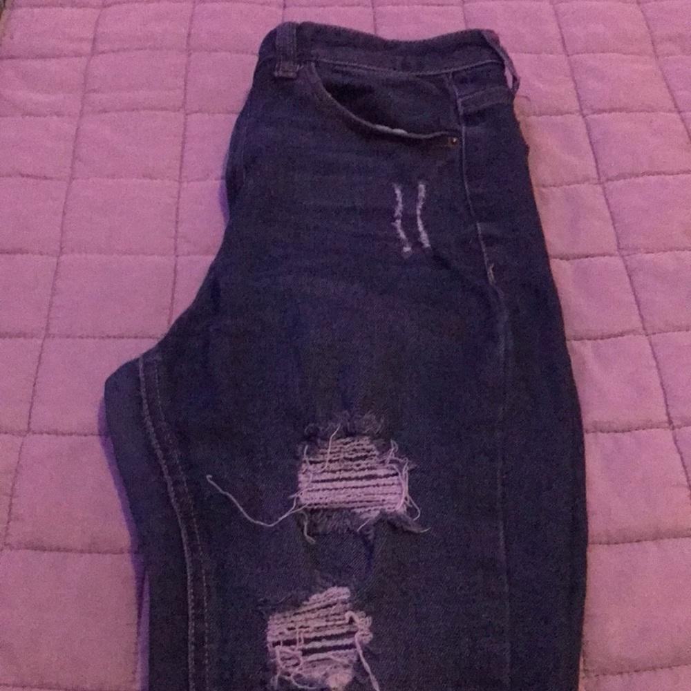 Distressed jeans